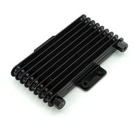SLAHAJ Refroidisseur de Transmission Refroidisseur d'huile Universel pour Moto, radiateur de Moteur en Aluminium, 125 ML, pour Motos 125 CC à 250 CC, VTT Oil Cooler(Black m10 x 1.25)
