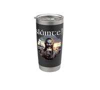 Sláinte Dicton homme avec pint stout Inscription Sláinte Gobelet isotherme en acier inoxydable double paroi