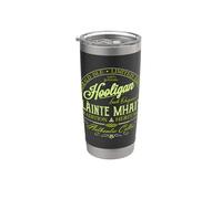 Slàinte Mhaith Celtic Hooligan Emblème irlandais original Vert Gobelet isotherme en acier inoxydable double paroi