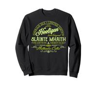 Slàinte Mhaith Celtic Hooligan Emblème Irlandais Original Vert Sweatshirt