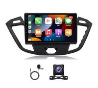 Slakerbe Android 15 Autoradio Compatible avec Ford Transit Custom Tourneo Custom 2013-2018, 2G+64G 9 Pouces Auto Radio Stereo mit Navi WiFi FM RDS Rückfahrkamera Mic