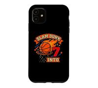 Slam Basketball Dunk Into 7th Birthday Garçons Kids Seven Coque pour iPhone 11