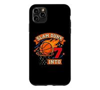 Slam Basketball Dunk Into 7th Birthday Garçons Kids Seven Coque pour iPhone 11 Pro Max