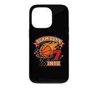 Slam Basketball Dunk Into 7th Birthday Garçons Kids Seven Coque pour iPhone 13 Pro