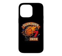 Slam Basketball Dunk Into 7th Birthday Garçons Kids Seven Coque pour iPhone 14 Pro Max