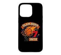 Slam Basketball Dunk Into 7th Birthday Garçons Kids Seven Coque pour iPhone 15 Pro Max