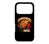 Slam Basketball Dunk Into 7th Birthday Garçons Kids Seven Coque pour iPhone 17 Pro
