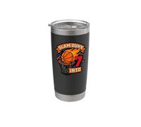 Slam Basketball Dunk Into 7th Birthday Garçons Kids Seven Gobelet isotherme en acier inoxydable double paroi