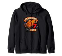 Slam Basketball Dunk Into 7th Birthday Garçons Kids Seven Sweat à Capuche