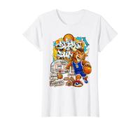 Slam Dunk Basketball Graffiti Street Art Graphic T-Shirt Graphique avec Valeur