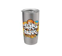 Slam Dunk Basketball Graffiti Style Illustration Graphique Gobelet isotherme en acier inoxydable double paroi