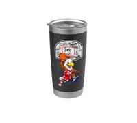 Slam Dunk Eagle Basketball Streetball Mascot Graphic Gobelet isotherme en acier inoxydable double paroi
