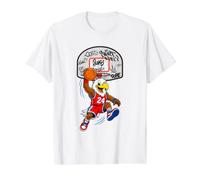 Slam Dunk Eagle Basketball Streetball Mascot Graphic T-Shirt Graphique avec Valeur