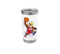 Slam Dunk Eagle Basketball Streetball Mascotte Graphique Gobelet isotherme en acier inoxydable double paroi