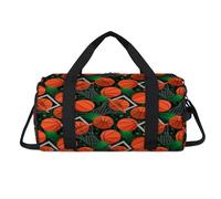 Slam Dunk - Sac de sport de basket-ball avec compartiment à chaussures imprimé basket-ball, sac de week-end, sac de voyage, sac de gym pour femmes, hommes, enfants, filles, garçons