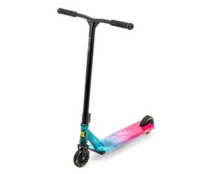 Slamm Mischief Nébuleuse Wrap | Trottinette Freestyle complète 110 Roues | Pont en Alliage de 4,5 po avec connecteur à col extrudé et découpe | Conception futuriste Unique de Scooter de Tour Amical a