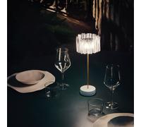 SLAMP Accordéon Lampe Portable Transparent/Blanc