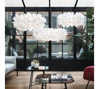 SLAMP lampe à suspension CLIZIA LARGE MAMA NON MAMA WHITE (Câble transparent - Cristalflex®)