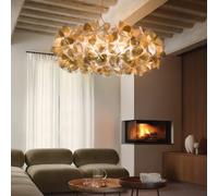 SLAMP lampe à suspension CLIZIA XL MAMA NON MAMA GOLD (Câble Rouge - Cristalflex®)