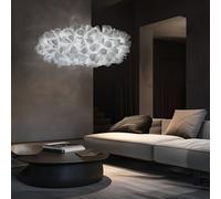 Slamp Clizia Mama Non Mama Suspension, blanc/câble rouge - ø130 cm