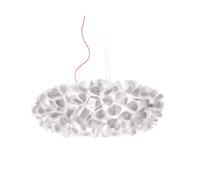 Slamp Clizia Mama Non Mama Suspension, blanc/câble rouge - ø130 cm