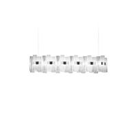 Slamp La Lollo Suspension Linear 140 Pendelleuchte, blanc