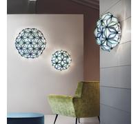 SLAMP lampe murale applique ou de plafond LA VIE MINI (Blue - Lentiflex® / Opalflex®)