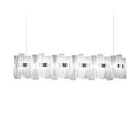SLAMP lampe à suspension LA LOLLO LINEAR XL (White - Cristalflex® / Lentiflex®)