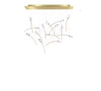 Slamp Tulip 14 Linear Pendelleuchte, Messing