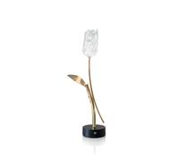 SLAMP lampe de table TULIP BATTERY (Base noire - Lentiflex® et aluminium anodisé)