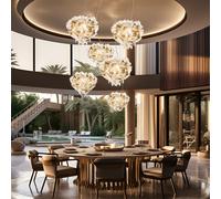 Slamp Veli Aurea Suspension Large Pendelleuchte, cablé transparent