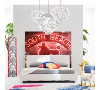 SLAMP lampe à suspension VELI SUSPENSION LARGE COUTURE (Couture, fil rouge - Opalflex®)