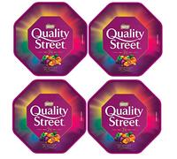 slamtech Quality Street Lot de 4 boîtes de bonbons au chocolat et au caramel de 650 g chacune
