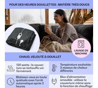 Slanket Couverture chauffante à manches 120 W 155x180 cm Polaire corail