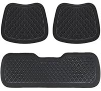 SLANNB Coussin Siège Voiture pour Nissan Terra/Terrano/X-Trail/Xterra/President/Primera/Sentra/Teana, Avant Arrière AntidéRapante Respirant Coussin pour Voiture Bureau Maison,Black-B 3Pcs