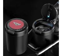 SLANNNB Cendrier Voiture pour Bentley Continental GT/Continental GTC/Flying Spur/Bentayga, Portable Amovible Cendrier avec LED Cendrier Anti Odeur pour Voiture, Maison, Bureau et Voyage,B/Red