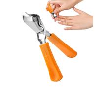 Slanted Nail Clippers, Wide Jaw Fingernail Trimmer, Heavy Duty Toenail Cutter, Stainless Steel Blades, Ergonomic Grip for Thick Nails, 9,3 x 5,7 x 1,4 cm 23 g Stainless