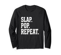 Slap Pop Repeat Bass Guitariste Musicien Musicien Manche Longue