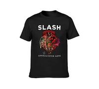 Slash Apocalyptic Love Album Myles Kennedy Conspirators Angel T-Shirt Graphic Printed Mens Black Mens Unisex Tee 3XL