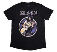 Slash T-shirt Logo cercle violet – Produit officiel Rock Off – Taille M