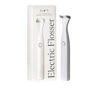 Slate Fil dentaire électrique 3 en 1 inventé par les dentistes avec têtes de fil dentaire réutilisables, brosses à gencives et gratte-langue, 12 000 vibrations soniques, batterie AA incluse | Origine