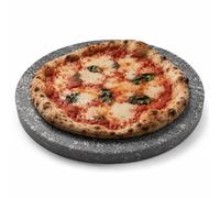 SLATEEX Pierre à Pizza en Stéatite - Pierre de Cuisson Naturelle pour Barbecue, Kamado, Monolith ICON, Four et Four à Pizza - Pierre Réfractaire pour Pizza, Pain et Flammekueche