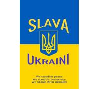SLAVA UKRAINI, College Ruled Notebook: Glory to Ukraine!
