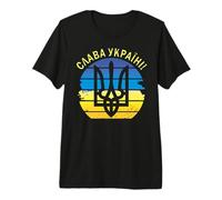 Slava Ukraini Shirt Gloire à l'Ukraine Tryzub Zelensky T-Shirt Haut de Gamme
