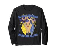 Slava Ukraini Shirt Soutien Ukraine Fille Ukrainienne Manche Longue