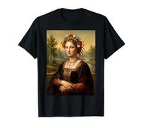 Slavic Mona Lisa Célèbre Peinture Art Parodie Renaissance T-Shirt