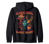 Slavic Soul Heart Païen Forêt Esprit Mythe Nature Sweat à Capuche