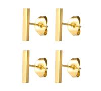 SLAXJNE 2 Paires De Boucles D’Oreilles Rectangulaires, Boucles D’Oreilles Mode, Boucles D’Oreilles Géométriques, Boucles D’Oreilles Design Simple, Accessoires Vestimentaires