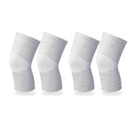 SLAXJNE 2 Paires De Genouillères Grises, Genouillères Résistantes Au Chaud Et Au Froid, Genouillères Élastiques, Genouillères Antidérapantes, Housses De Genouillère, Genouillères