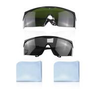 SLAXJNE 2 Pièces De Lunettes De Sécurité, 2 Pièces De Chiffon À Lunettes, Lunettes Laser, Lunettes Anti-Uv, Lunettes De Sécurité Laser, Lunettes De Protection Des Yeux, Au Meulage Et À La Coupe